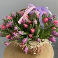 51 тюльпан у кошику